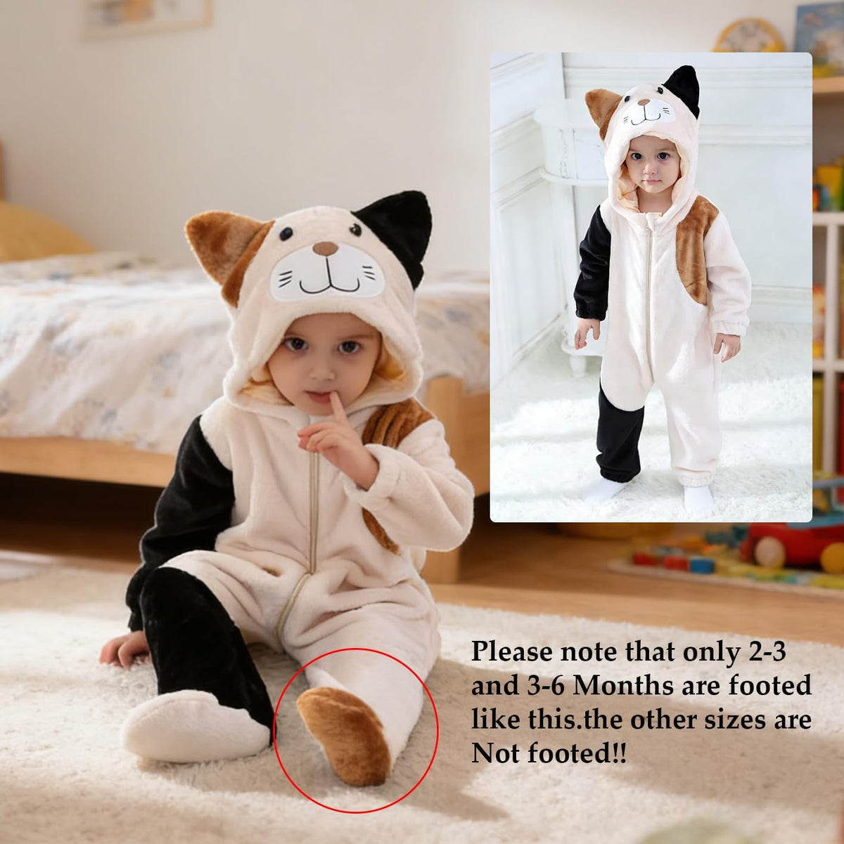 Cozy Animal Baby Romper
